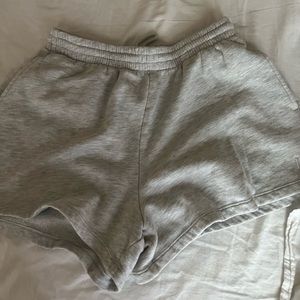 Soft grey shorts (pink brand)